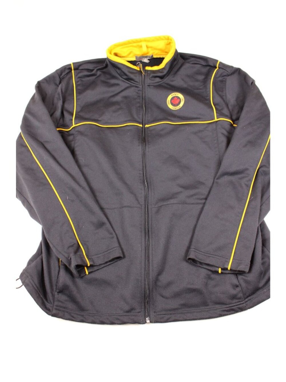 Banff Canada Mens Full-Zip Navy & Yellow Jacket 2XL Outer Boundary Activewear